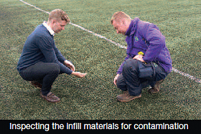 inspecting-the-infill-materials-for-contamination