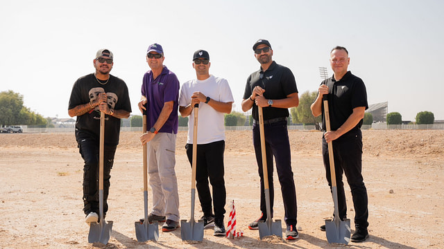 groundbreaking ceremony with Baseball United