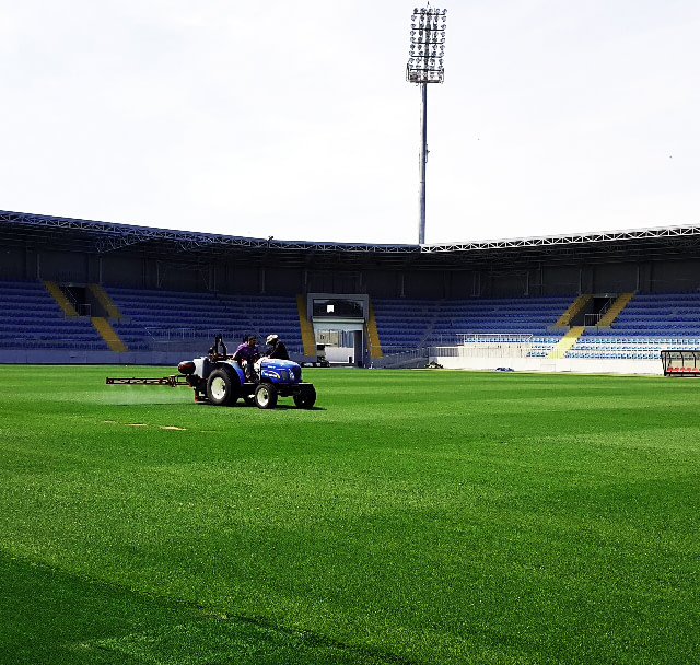 Dalga Arena in Baku, synthetic pitch, artificial turf, SIS Pitches, Azerbaijan