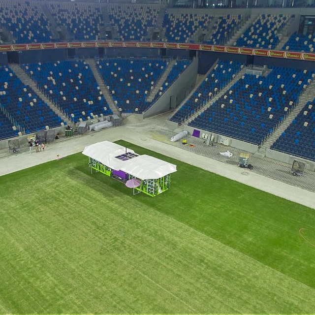 Sammy Ofer Stadium, Haifa International Stadium, SISGrass, Hybrid grass, synthetic pitch surrounds