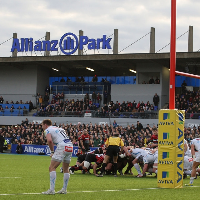 SIS Pitches, Saracens, Alianz park, Aviva Premiership and European Rugby Champions Cup holders, blue turf, coloured pitch, SISTurf