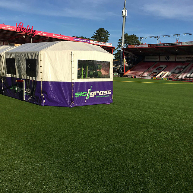 SISGrass, Hybrid pitch, grass, reinforced grass, hybrid technology, AFC Bournemouth