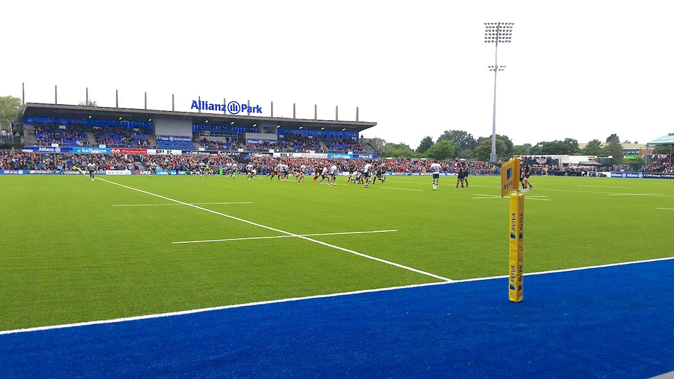 SIS PItches, Allianz Park, heaviest synthetic pitch, artificial turf, rugby pitch, recycled infill, coloured turf, blue synthetic