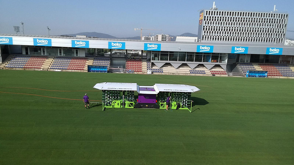 SISGrass electric machine at FC Barcelona