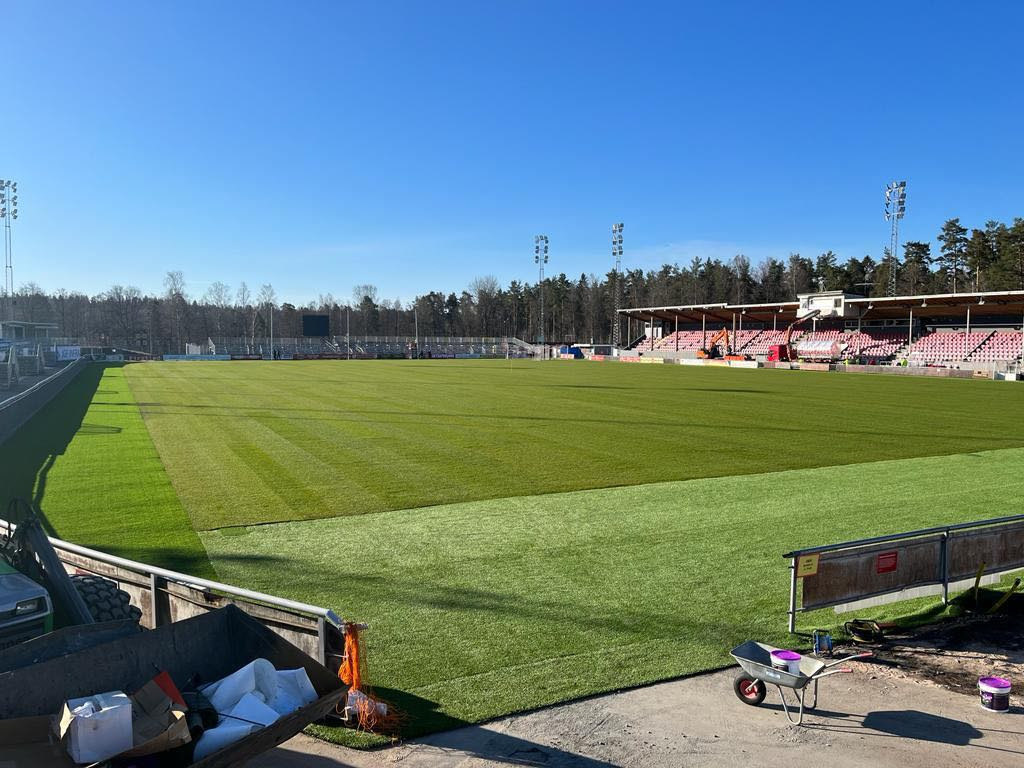 Iconic stadium pitch in Sweden reconstructed, through the one-stop-shop, SISPitches
